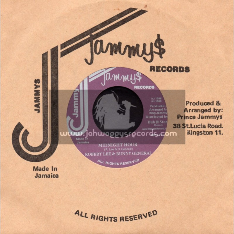 Jammys Records-7"-Midnight Hour / Robert Lee & Bunny General