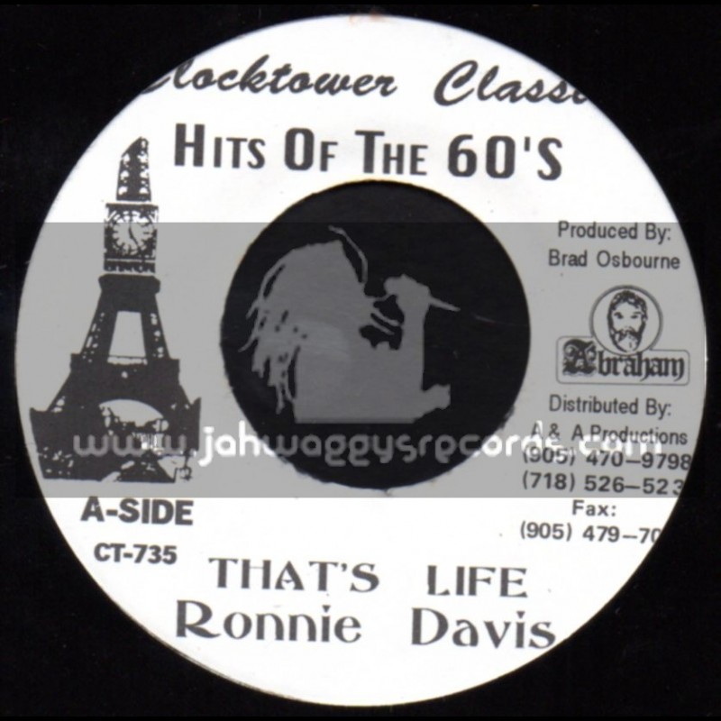 Clock Tower Records-7"-Thats Life / Ronnie Davis