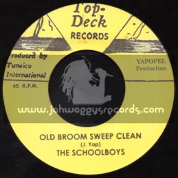 Top Deck Records-7"-Old Broom Sweep Clean / The Schoolboys + Dream For Tomorrow / Al & The Vibrators