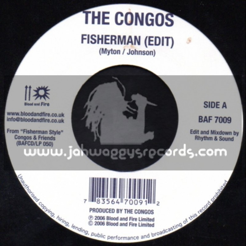 Blood & Fire-7"-Fisherman / The Congos + Feed The Nation / Big Youth