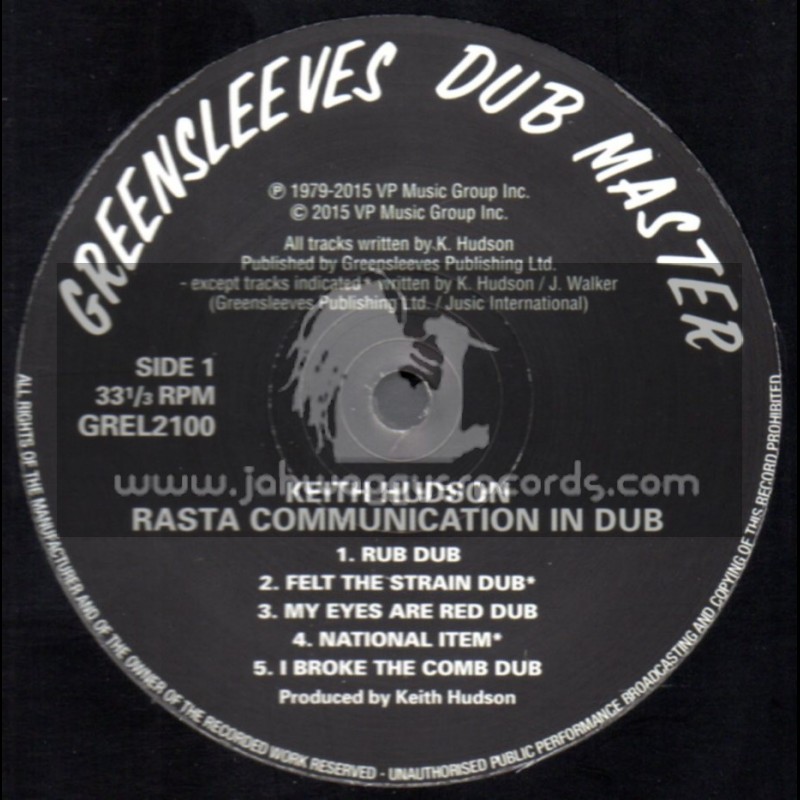 Greensleeves Dub Master-LP-Rasta Communication In Dub