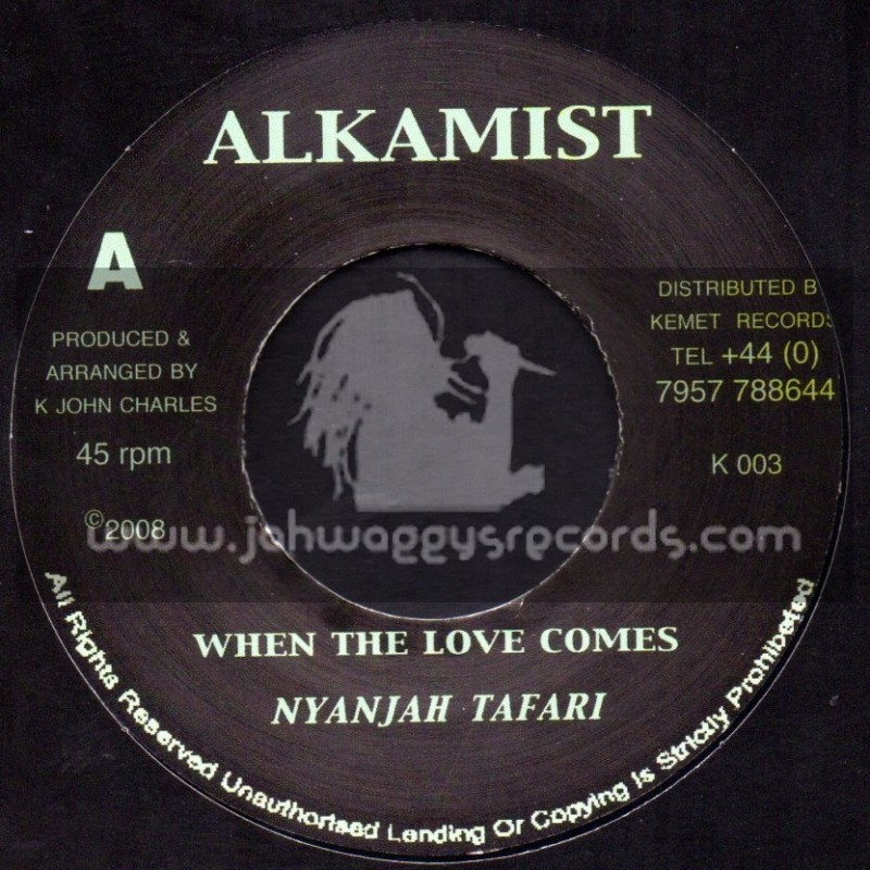 Alkamist-7"-When The Love Comes / Nyanjah Tafari