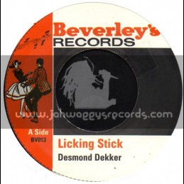 Beverleys Records-7"-Licking Stick / Desmond Decker 