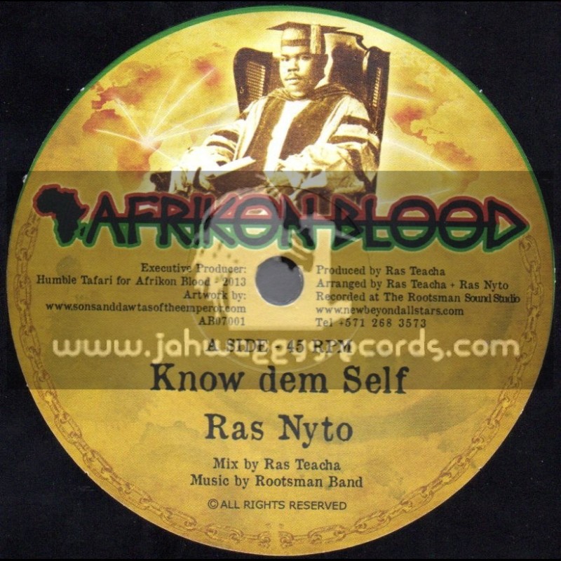 Afrikon Blood-7"-Know Dem Self / Ras Nyto