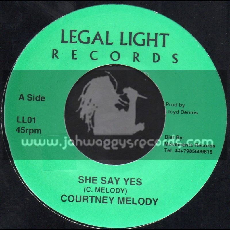 Legal Light Records-7"-She Say Yes / Courtney Melody
