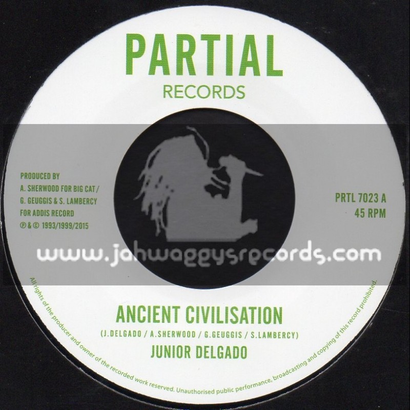 Partial Records-7"-Ancient Civilisation / Junior Delgado - Restless Mashaits
