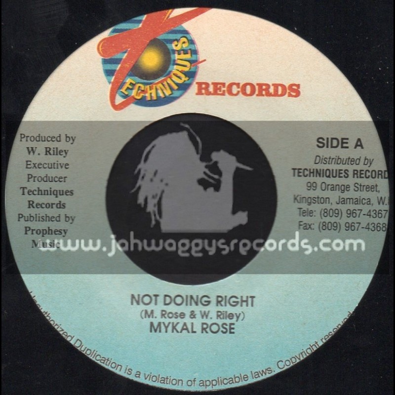Techniques-7"-Not Doing Right / Mykal Rose