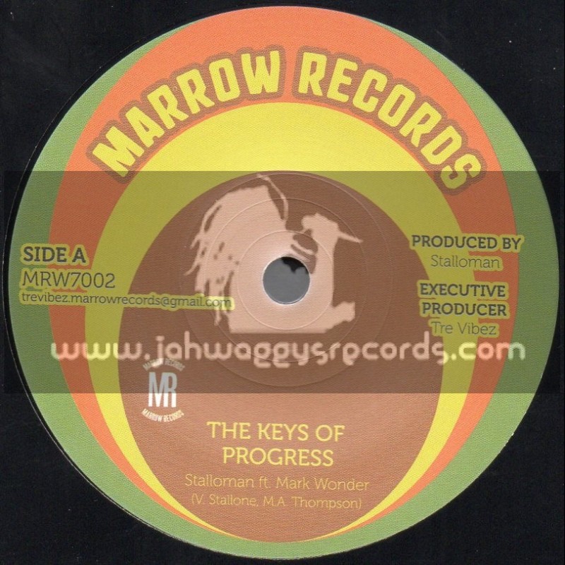 Marrow Records-7"-The Keys Of Progress - Stalloman Ft. Mark Wonder