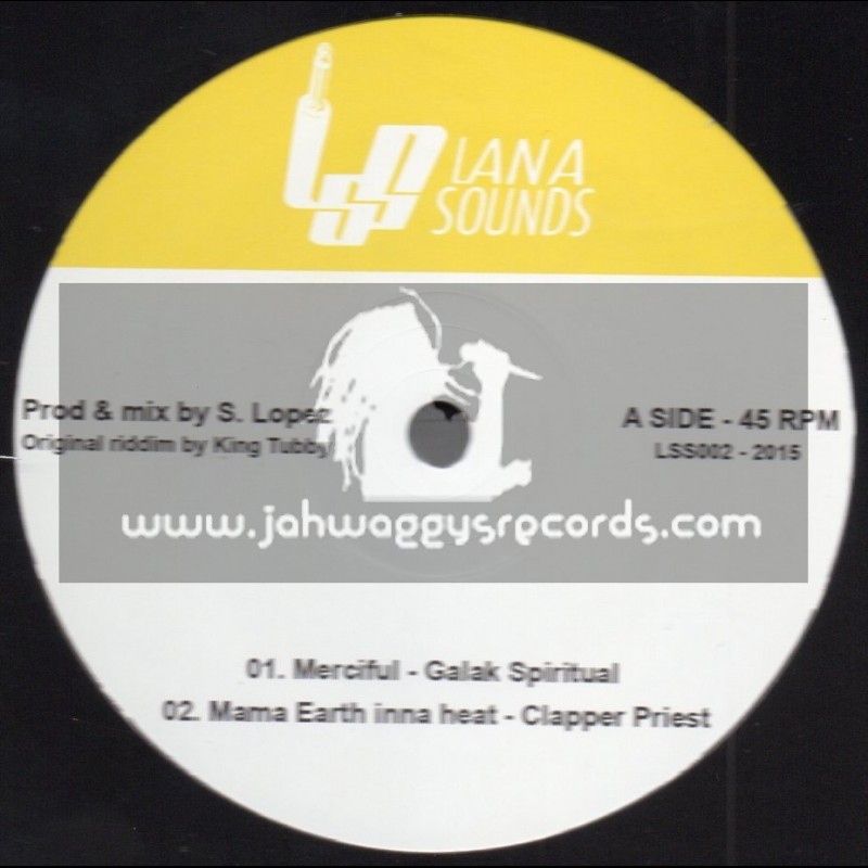 Lana Sounds-10"-Merciful / Galak Spiritual+Mama Eart Inna Heat / Clapper Priest+Give Me Some Money / George Palmer-Tempo Riddim