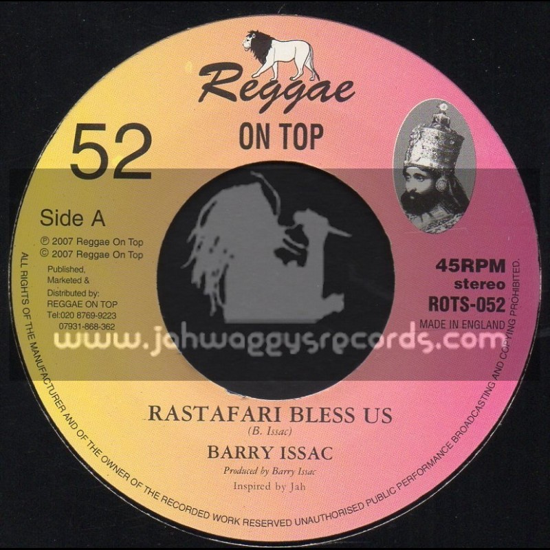Reggae On Top-7"-Rastafari Bless Us / Barry Issac