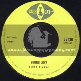 Blue Cat-7"-Young Love / Lloyd Clarke + You Can Never Get Away / Enos McLeod