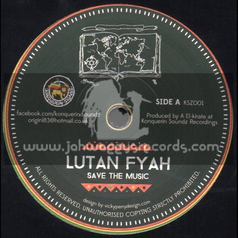 Konquerin Soundz Recordings-7"-Save The Music / Lutan Fyah + Wiseman / Mosquito