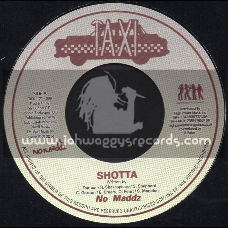 Taxi Records-7"-Shotta / No Mads