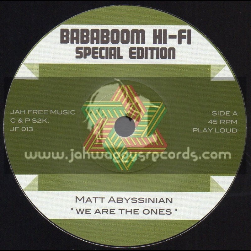 Jah Free Music-7"-We Are The Ones / Matt Abyssinian