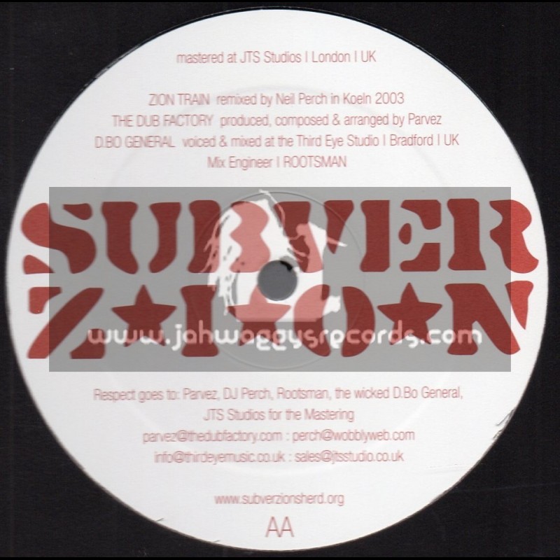 SubverZion-12"-Tribute Remix / Zion Train & Dub Factory - 2003