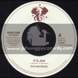 Black Tusk Records-7"-Its Jah / Ras Macbean + Against The Tide / Amy Nicholls