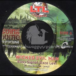 Larger Than Life Records-7"-Wicked Evil Man / Busy Sigal-Exco Levy + Miserable Woman / Luciano 