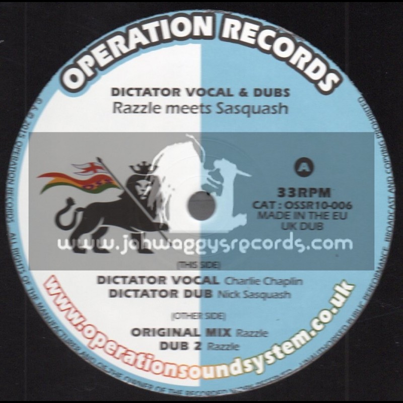 Operation Records-10"-Dictator / Charlie Chaplin - Razzle Meets Sasquash
