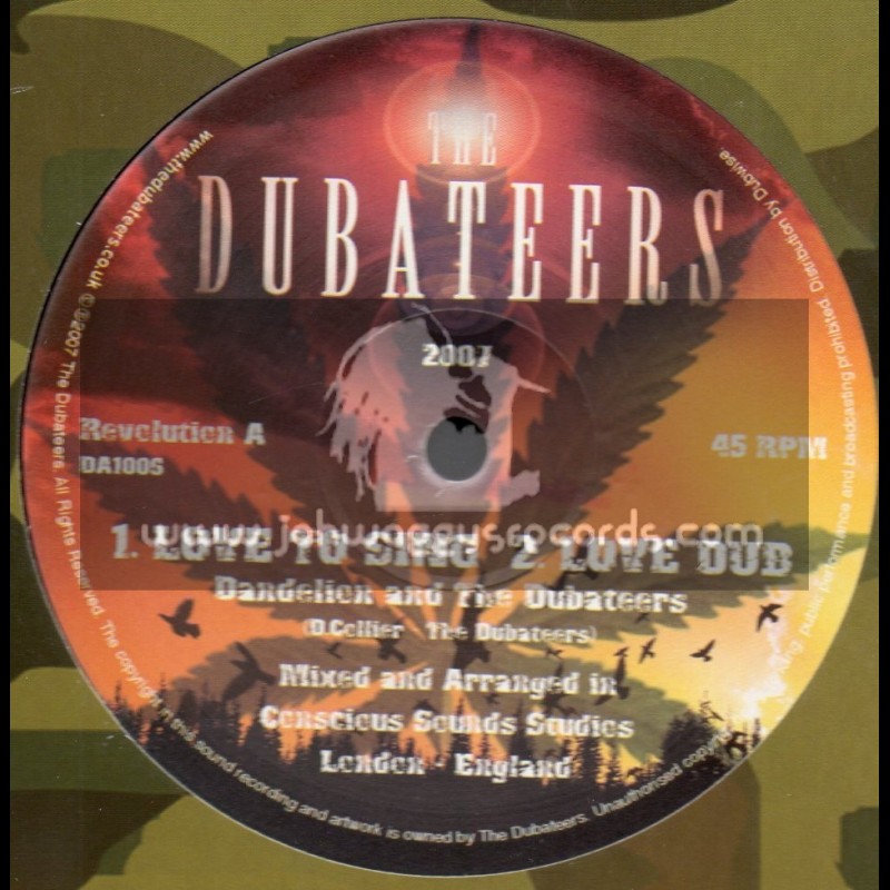 Dubateers-10"-Love To Sing / Dandelion + Give Love / Kenny Knotts