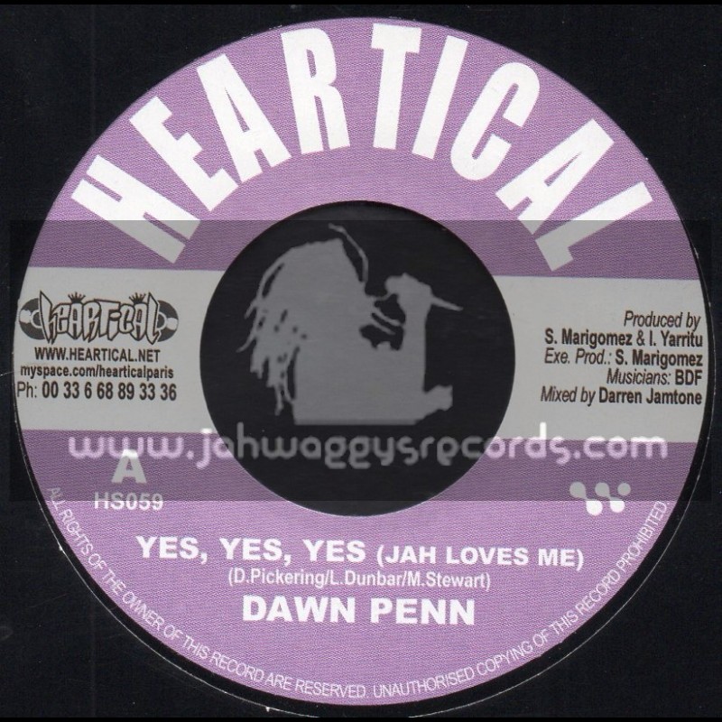 Heartical Records-7"-Yes Yes Yes / Dawn Penn + Justice / Tiwany