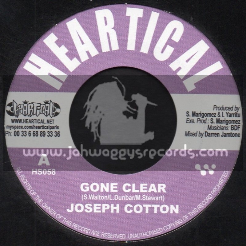 Heartical Records-7"-Gone Clear / Joseph Cotton + Rise Again / Zareb