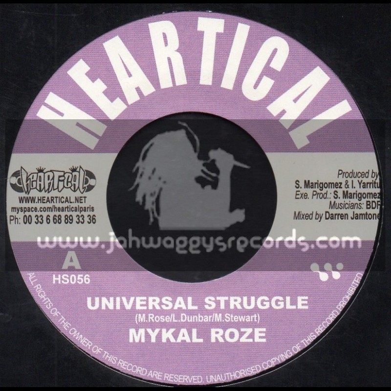 Heartical Records-7"-Universal Struggle / Mykal Roze + Decisions / Rootsamala