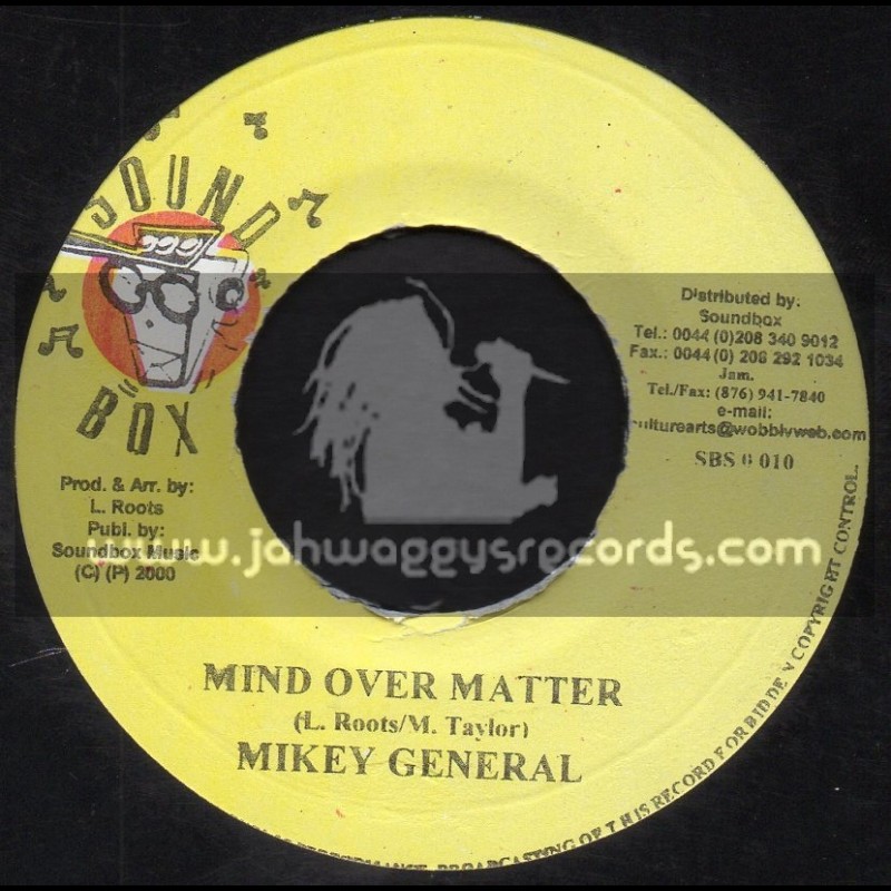 Sound Box Records-7"-Mind Over Matter / Mikey General
