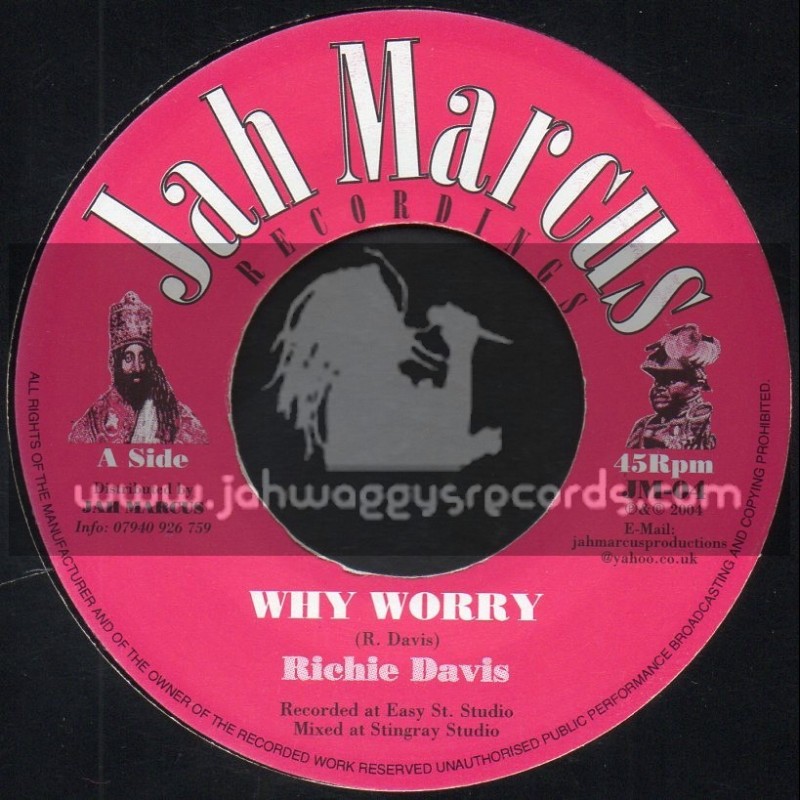Jah Marcus Recordings-7"-Why Worry / Richie Davis
