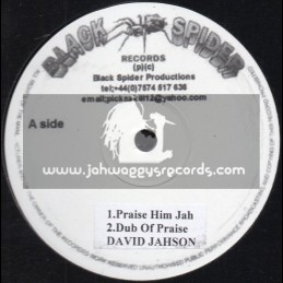 Black Spider Records-10"-Praise Him Jah / David Jahson + Kindness / Mike Brooks