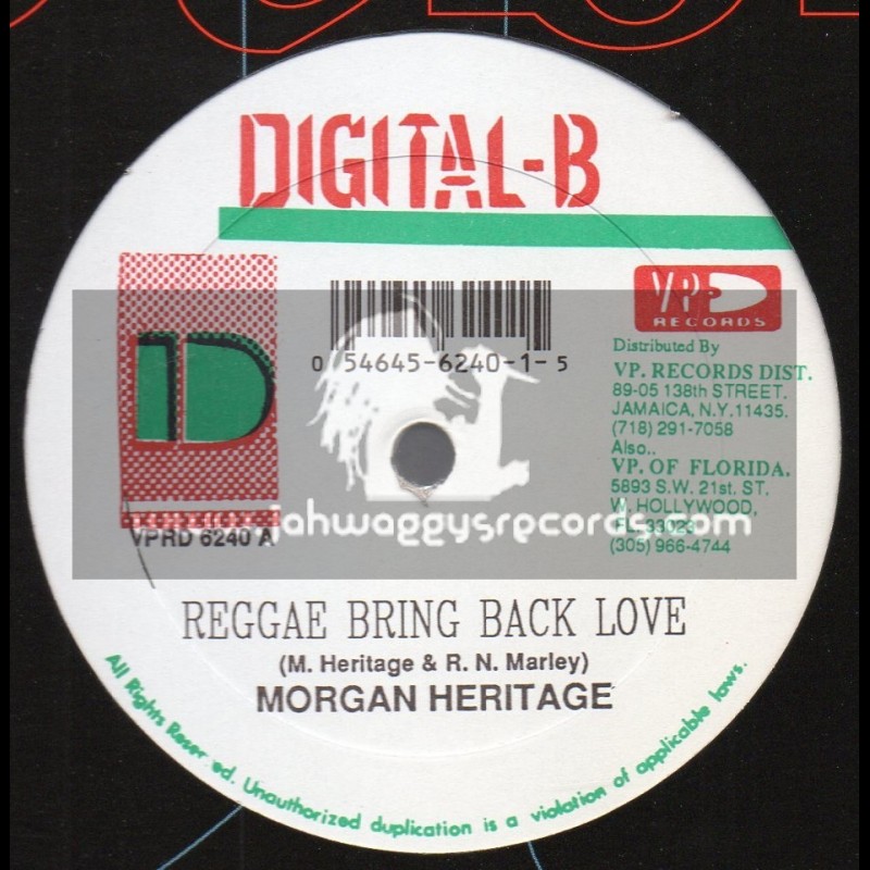 Digital B-12"-Reggae Bring Back Love / Morgan Heritage + Fight The Strain / Lukie D