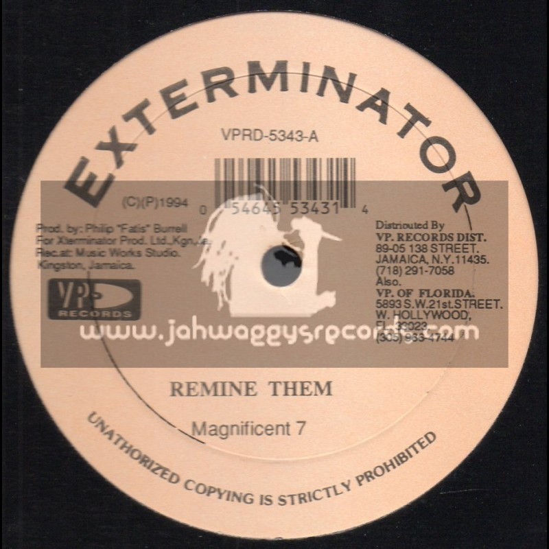 Exterminator-12"-Remine Them / Magnificent 7 + Mine Over Matter / Risto Benji