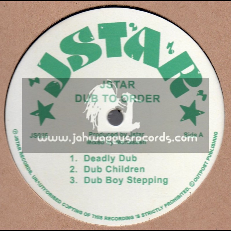 Jstar-Lp-Dub To Order / Jstar - Mixed By Manasseh