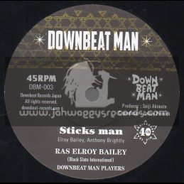 Downbeat Man-7"-Sticks Man / Ras Elroy Baily
