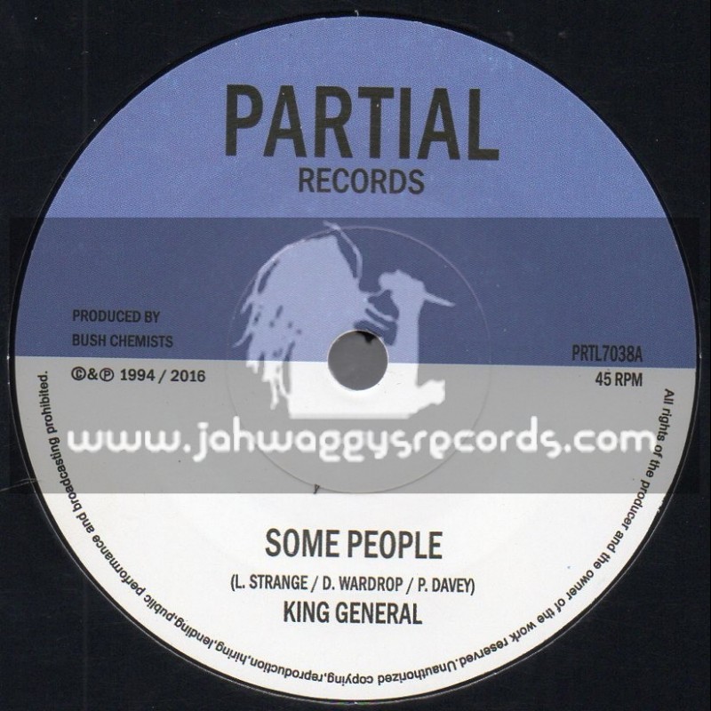 Partial Records-7"-Some People / King General + Send Him Away Version / Bush Chemists