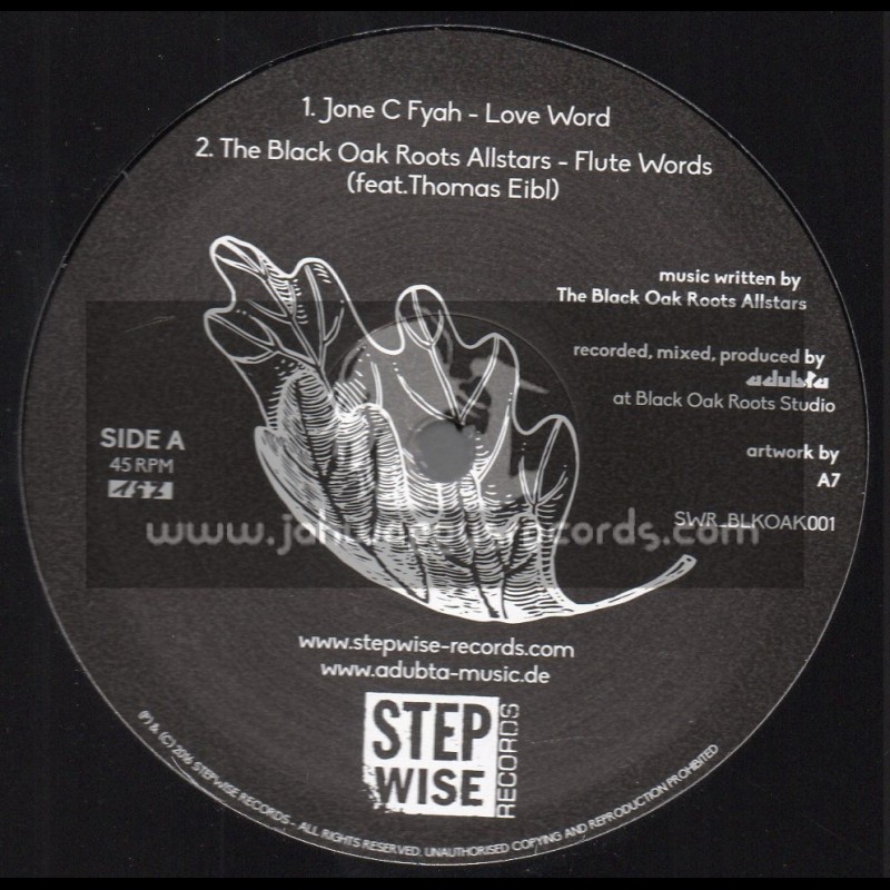 Step Wise Records-12"-Love Word / Jone C Fyah + Inna Di End / Isayah - aDUBta Meets The Black Oak Roots Allstars