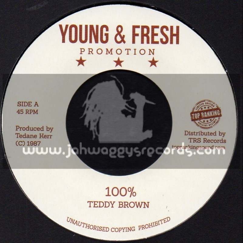 Young & Fresh Promotion-Top Ranking Sound-7"-100% / Teddy Brown