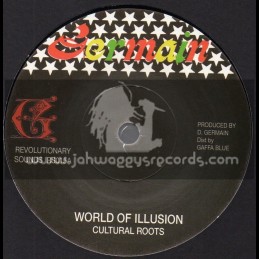 Germain Records-7"-World Of Illusion / Cultural Roots + Illusion Dub / Dougie Conscious