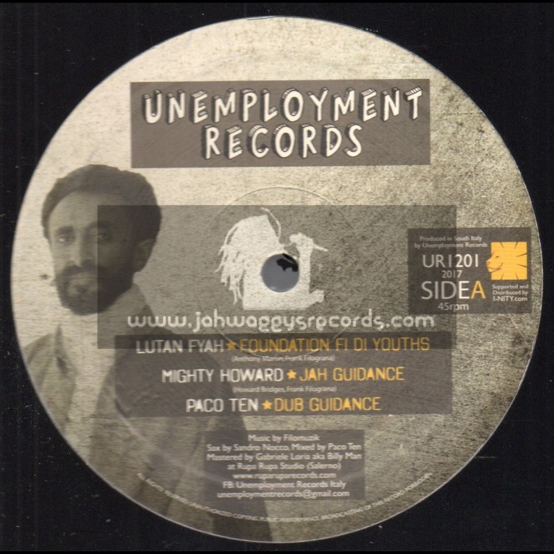 Unemployment Records-12"-Foundation Fi Di Youths / Lutan Fyah + Jah Guidance / Mighty Howard + Dub Guidance / Paco Ten
