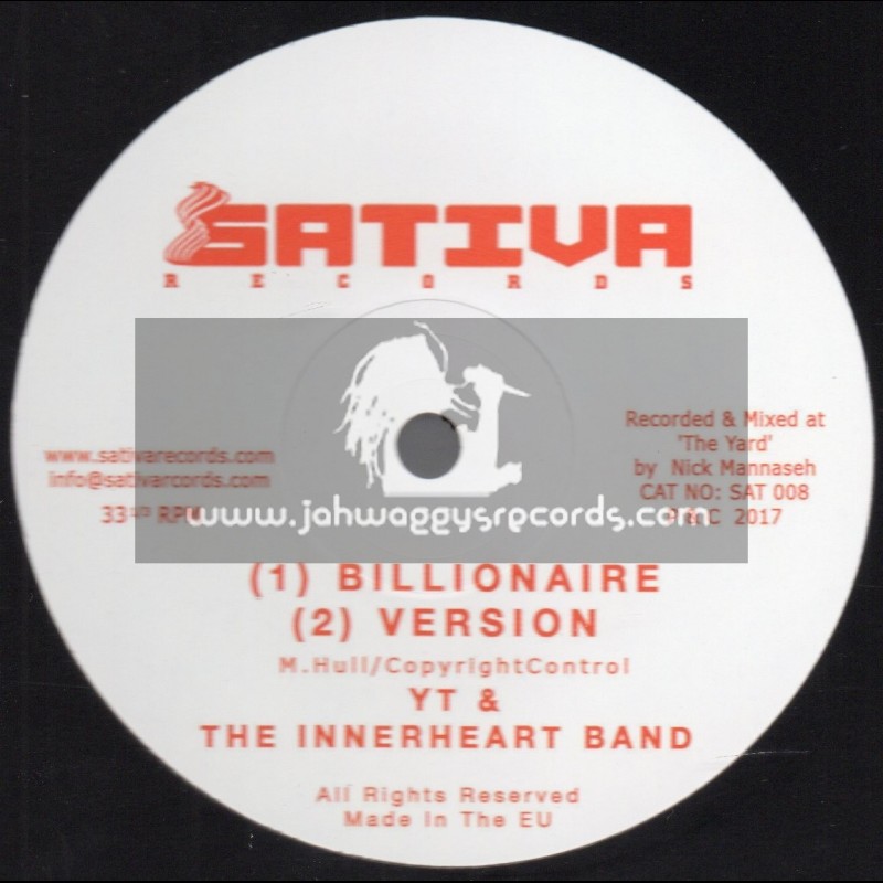 Sativa Records-12"-Billionaire / YT & The Innerheart Band + Plant More  / YT & The Innerheart Band