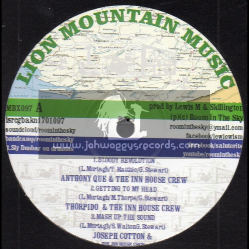Lion Mountain Music-10"-Bloody Revolution/Anthony Que And The Inn House Crew + Bado Bada / The Inn House Crew Ft. Jimmy Haynes