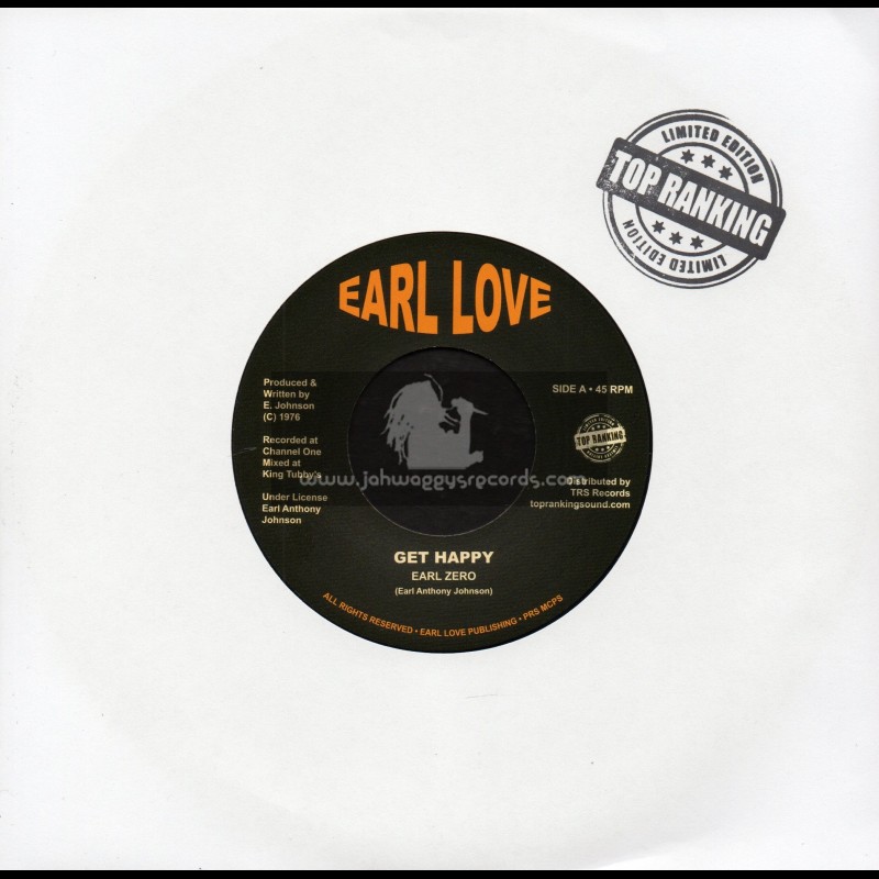 Earl Love-Top Ranking Sound-7"-Get Happy / Earl Zero